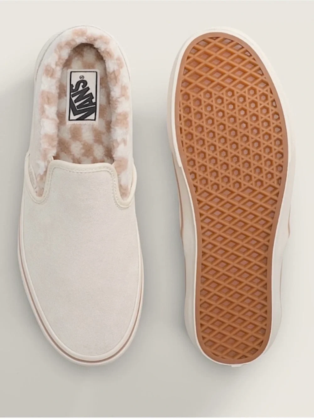 Vans Classic Slip-On Shoe Turtle Dove White Women 9.0 US Mens 7.5 US